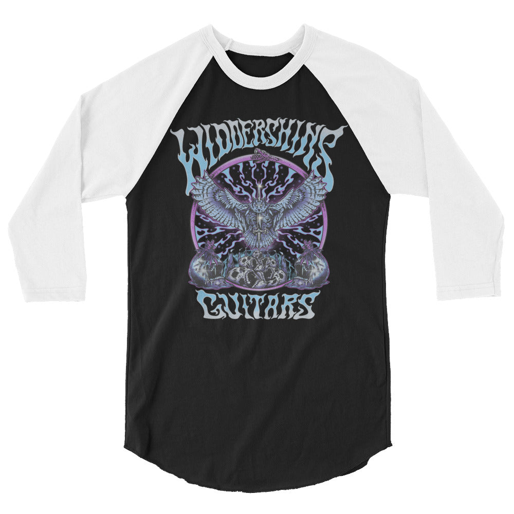 Widdershins Guitar Astral Flight Baseball T-shirt